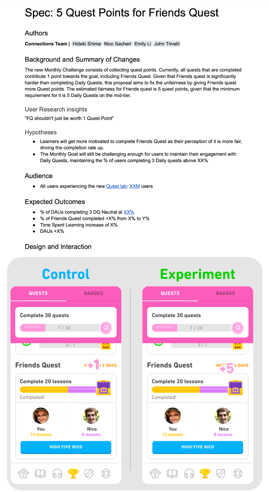 Image from How Duolingo builds product