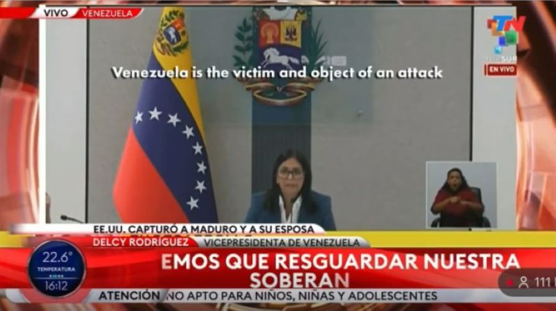 Venezuelan Acting President Blames “Zionists” For Maduro’s Capture
