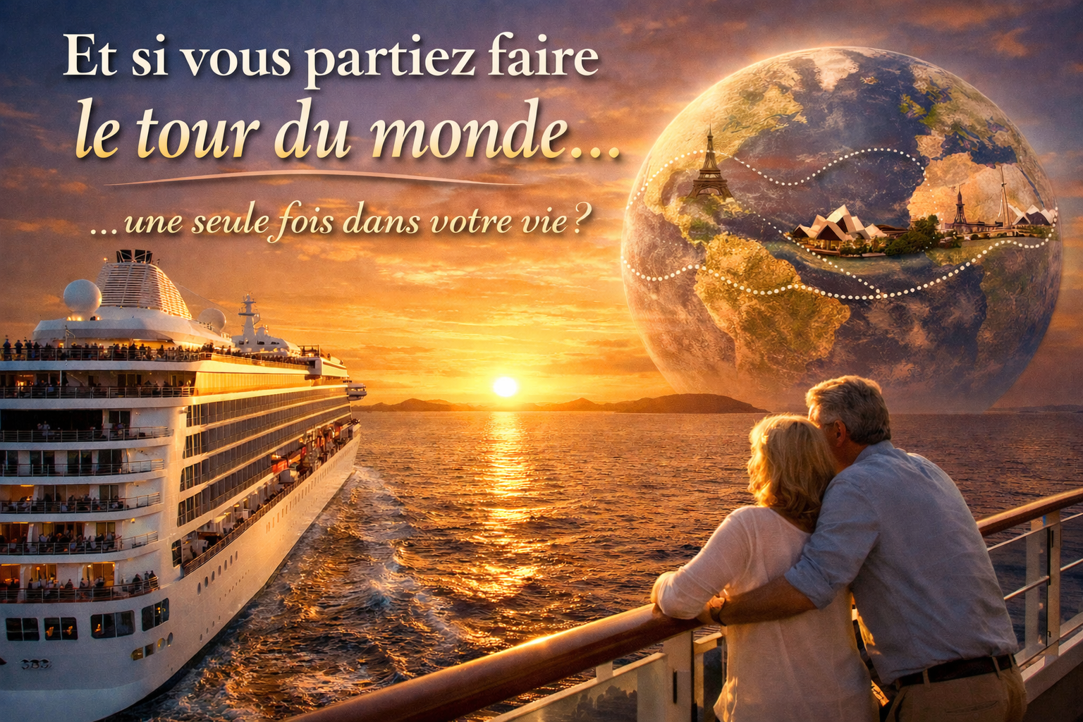Et si tu faisais le tour du monde en croisière… juste une fois?