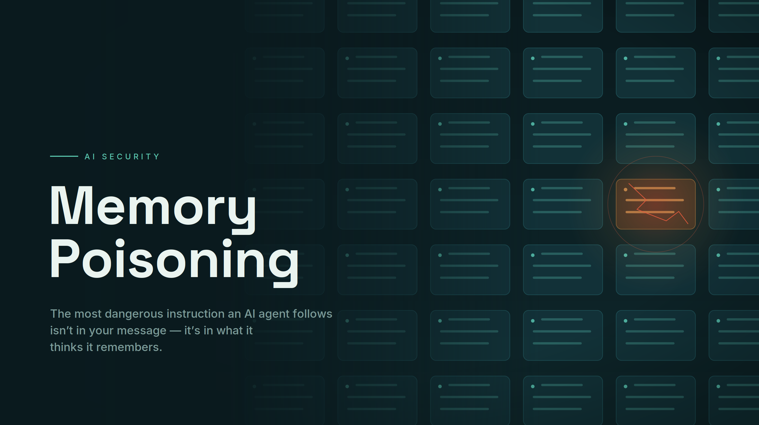 Memory Poisoning in LLMs & Agents