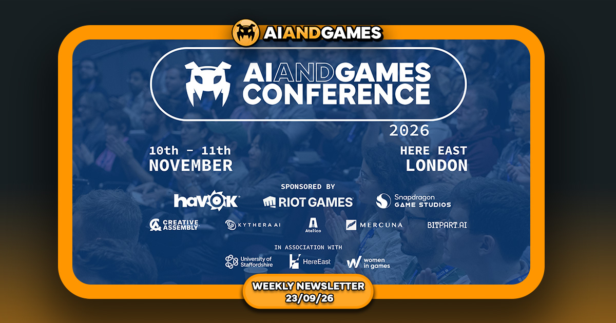 ภาพประกอบข่าวประกาศ AI and Games Conference 2026 จากผู้จัด