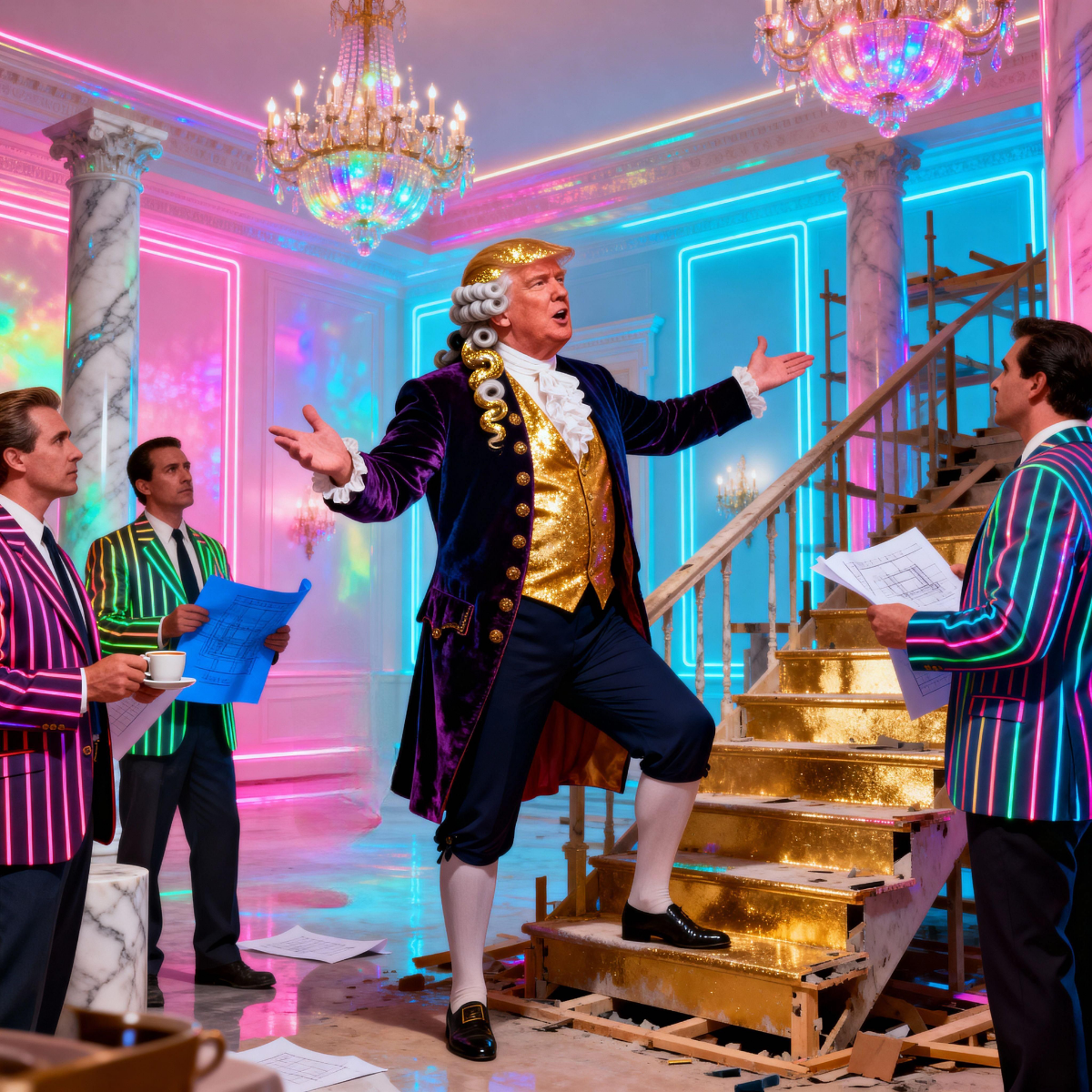 Magick Mica Trump parody art