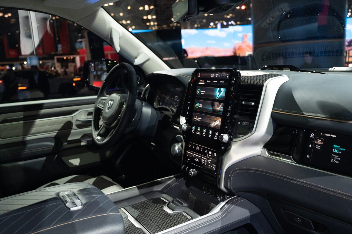 Ram 1500 REV's Uconnect infotainment
