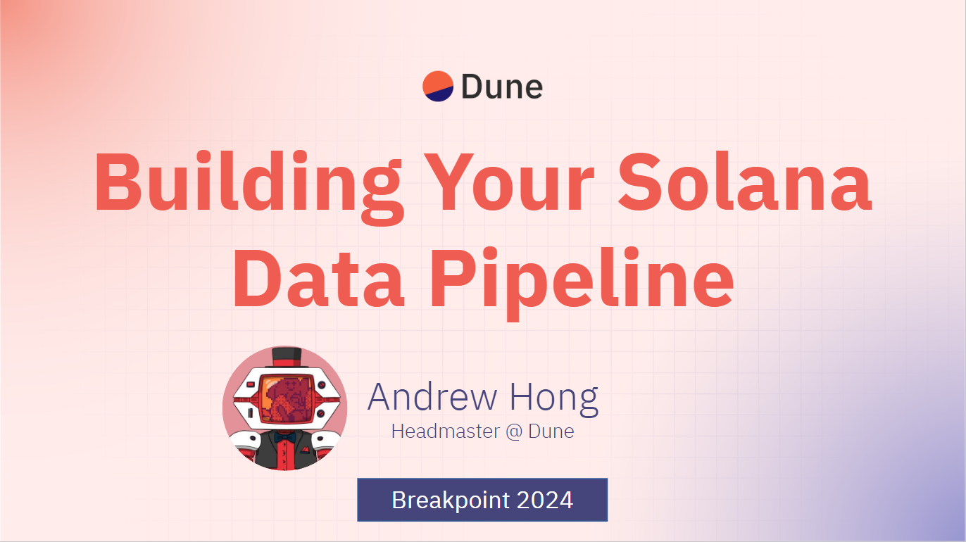 Building Your Solana Data Pipeline - Crypto Data Bytes