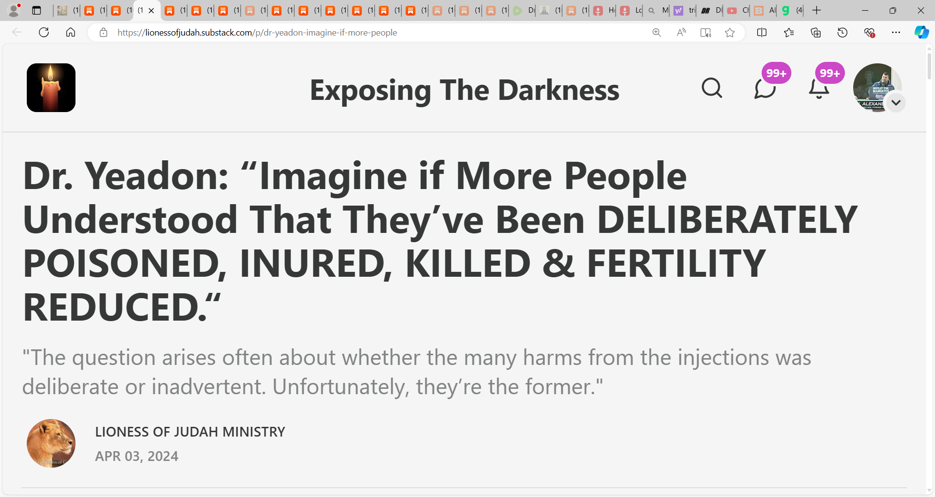 Imagine Example Of Inure Dr. Yeadon: “Imagine if More People Understood That They’ve Been ...