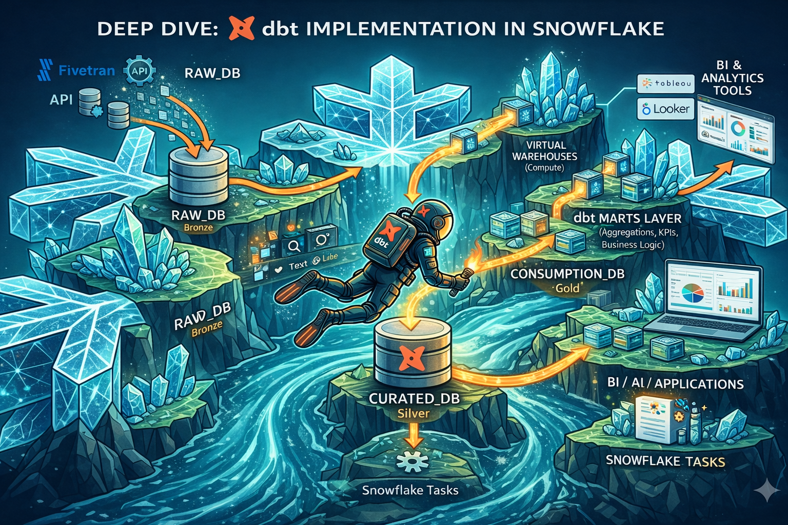 Deep Dive: Implementing dbt in Snowflake with Medallion Architecture