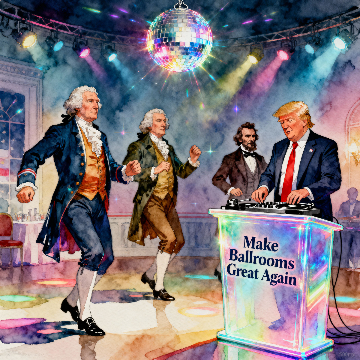 Magick Mica Trump parody art
