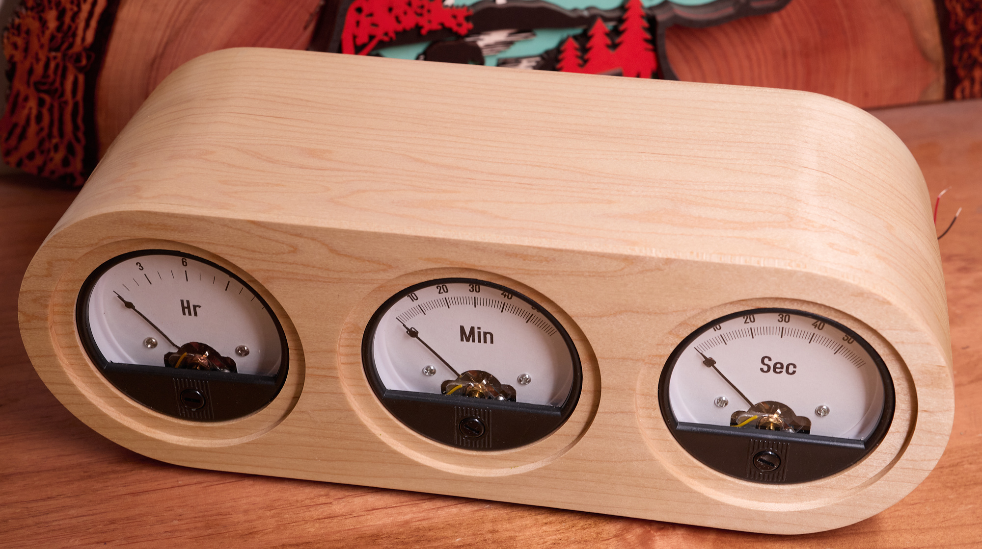 A nicer voltmeter clock