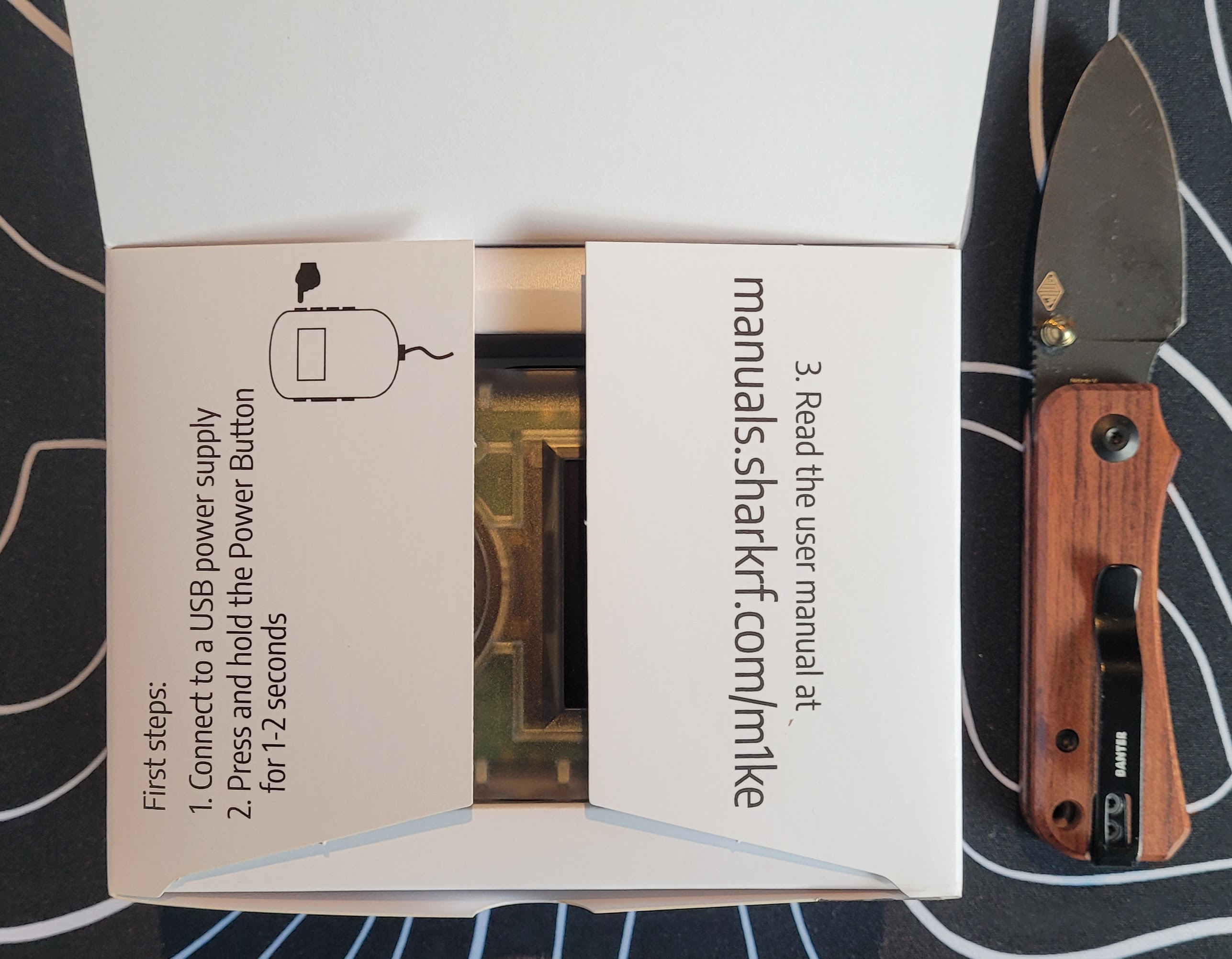 Getting started instructions on box tabs