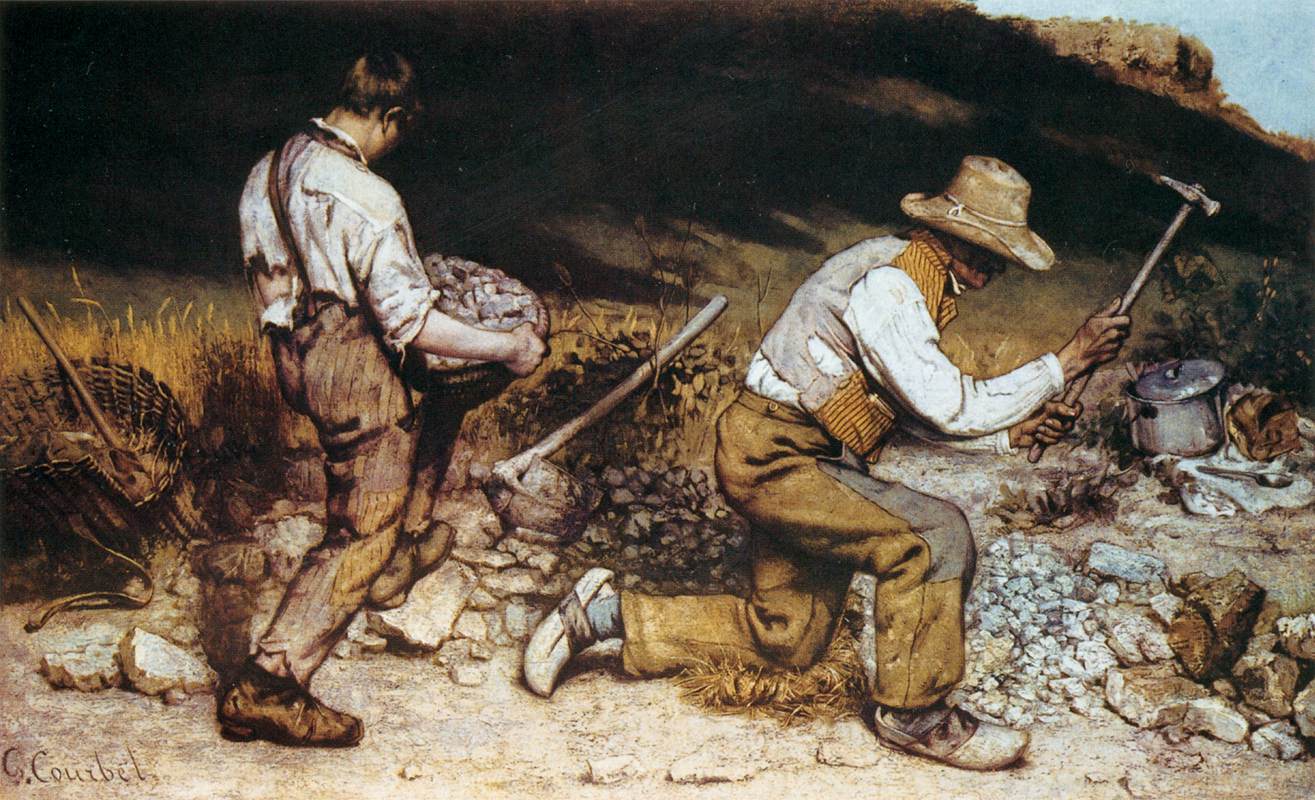 Gustave Courbet's The Stone Breakers painting