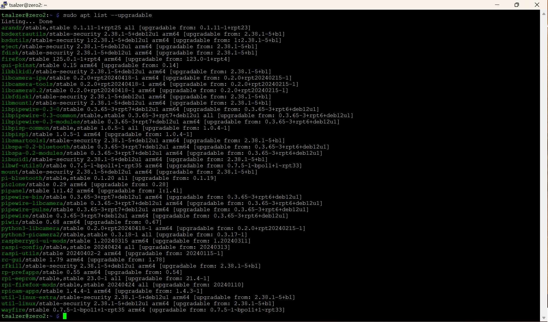 Upgradable file list