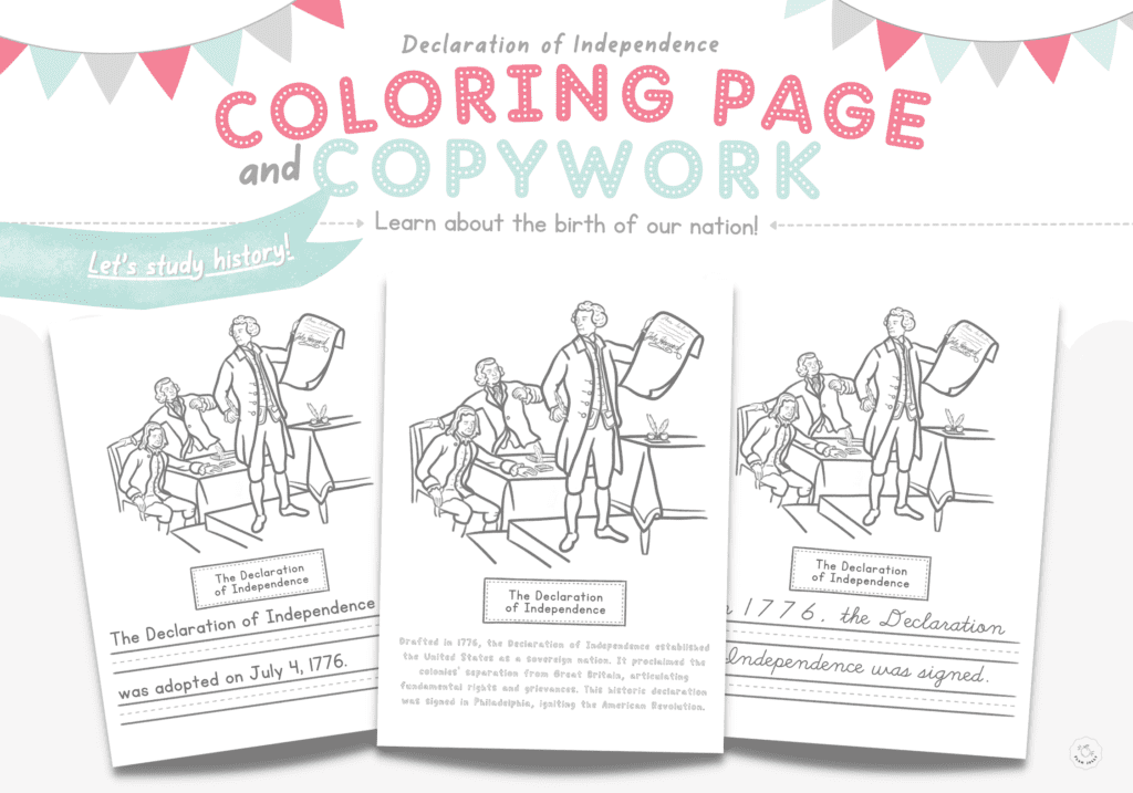 Coloring Through History: Declaration of Independence Coloring Page ...
