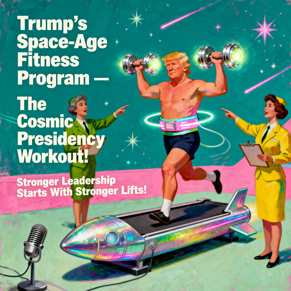Magick Mica Trump parody art