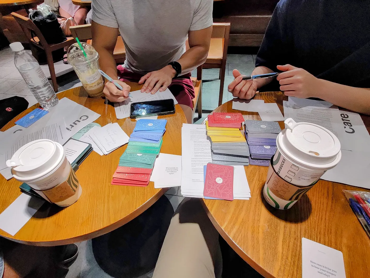 Participants engaging in conversation