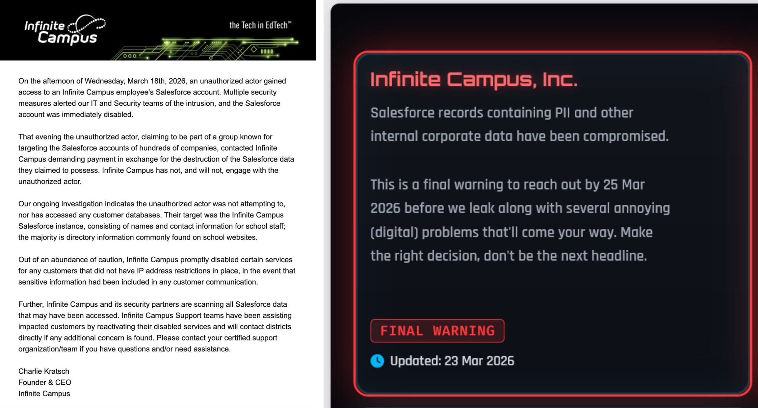 The Vendor Blind Spot What the Infinite Campus Breach Reveals About