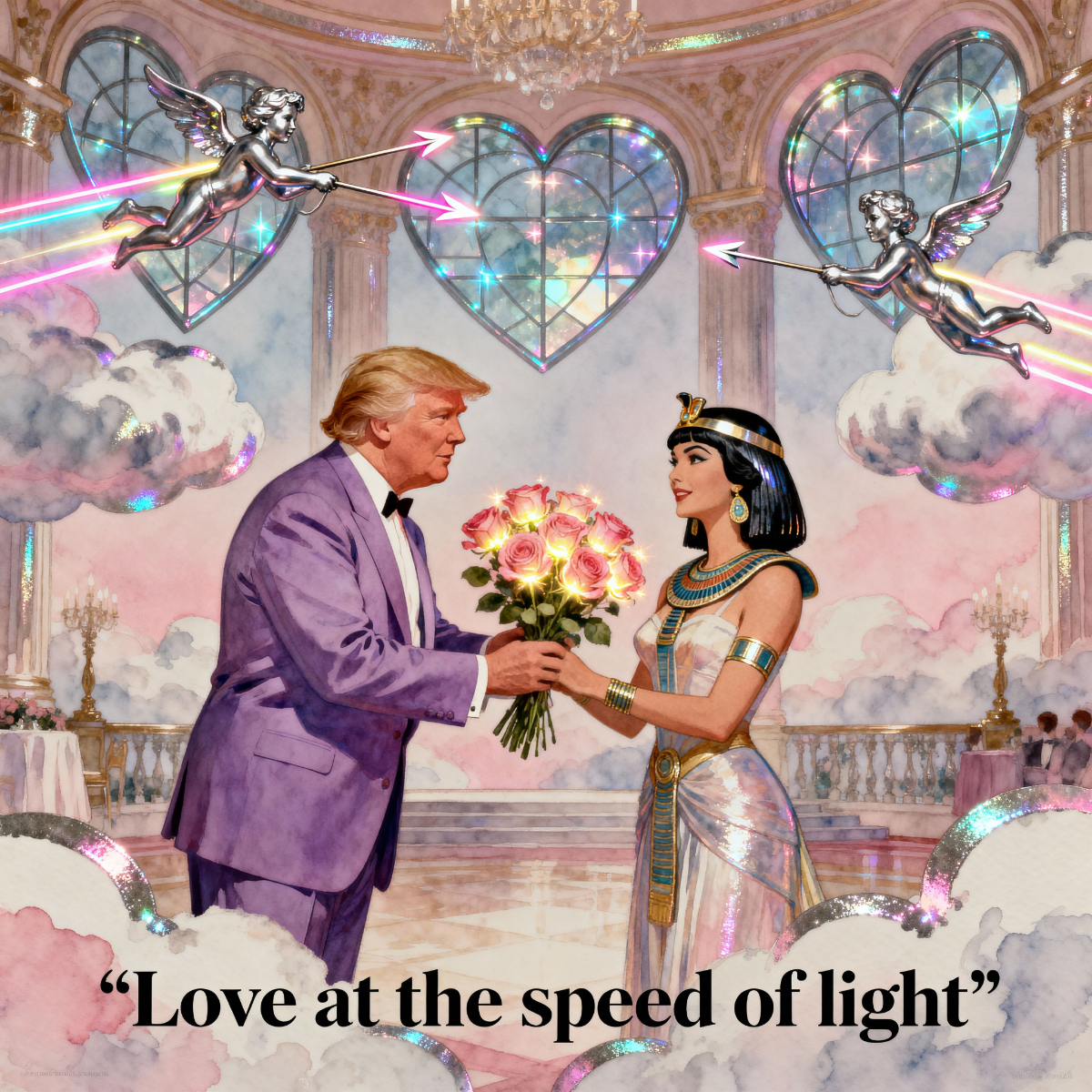 Magick Mica Trump parody art