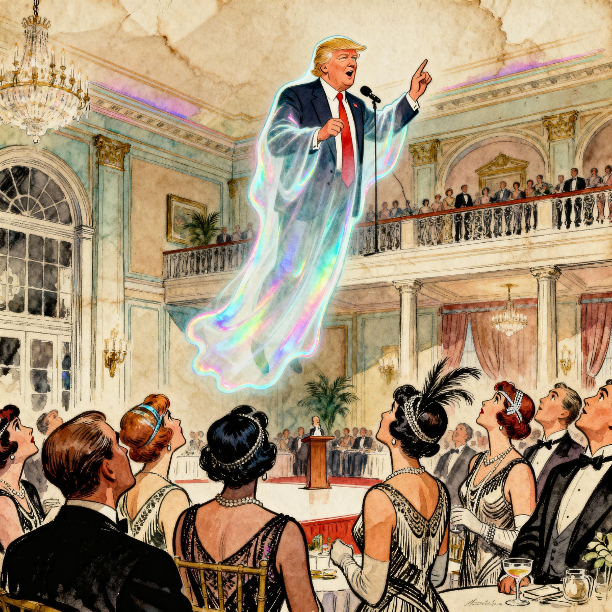 Magick Mica Trump parody art