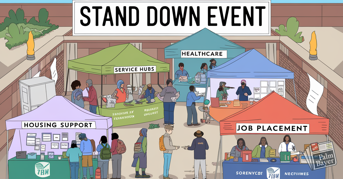 Image for article: Palm Bay Faces Tough Decisions on Homelessness Solutions 🌟