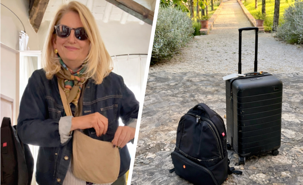 carrying a mini backpack in italy Mini-Elena: Italian Made Leather  LEISAR My Italy Packing List Must-have