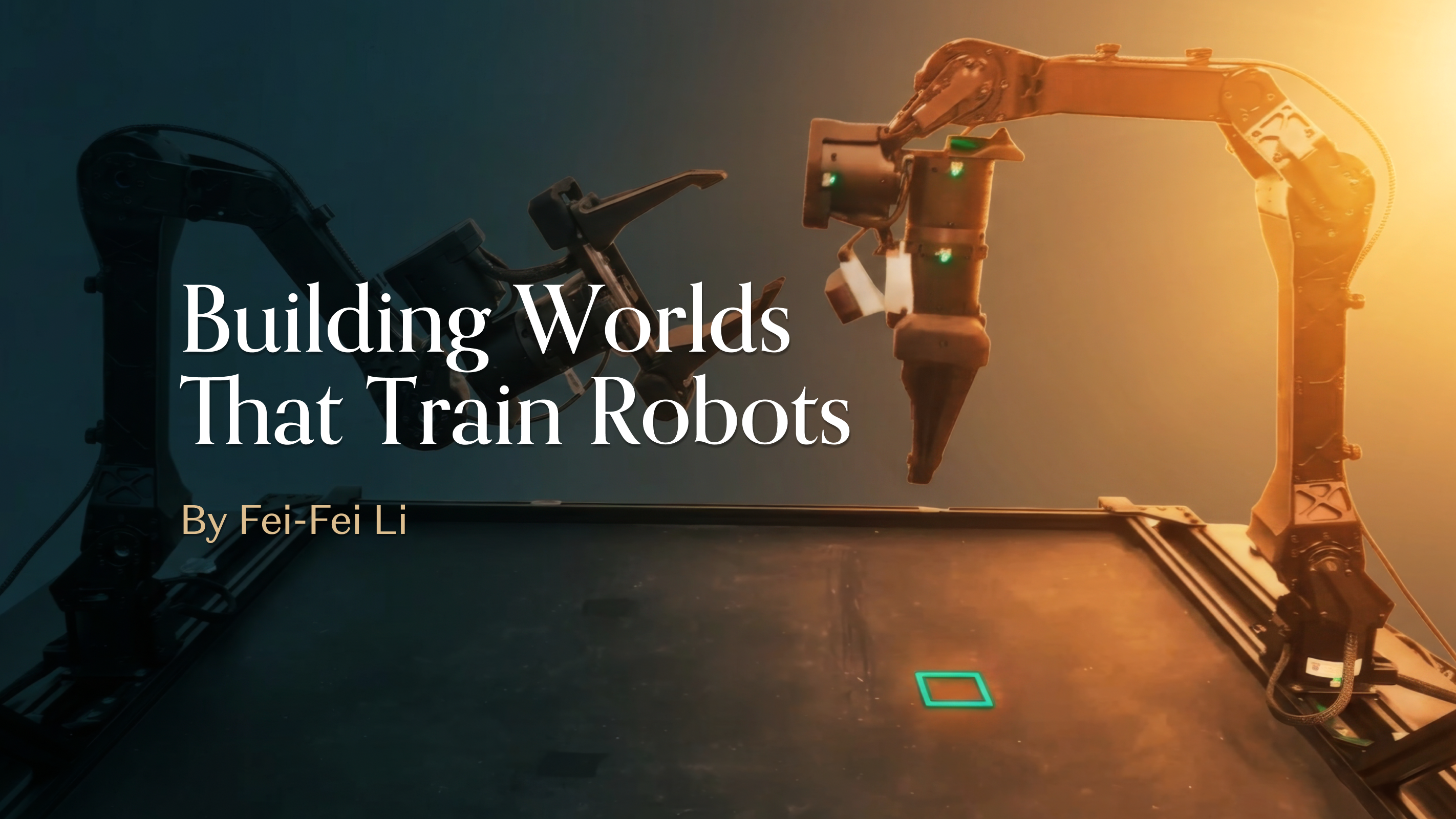Building Worlds That Train Robots