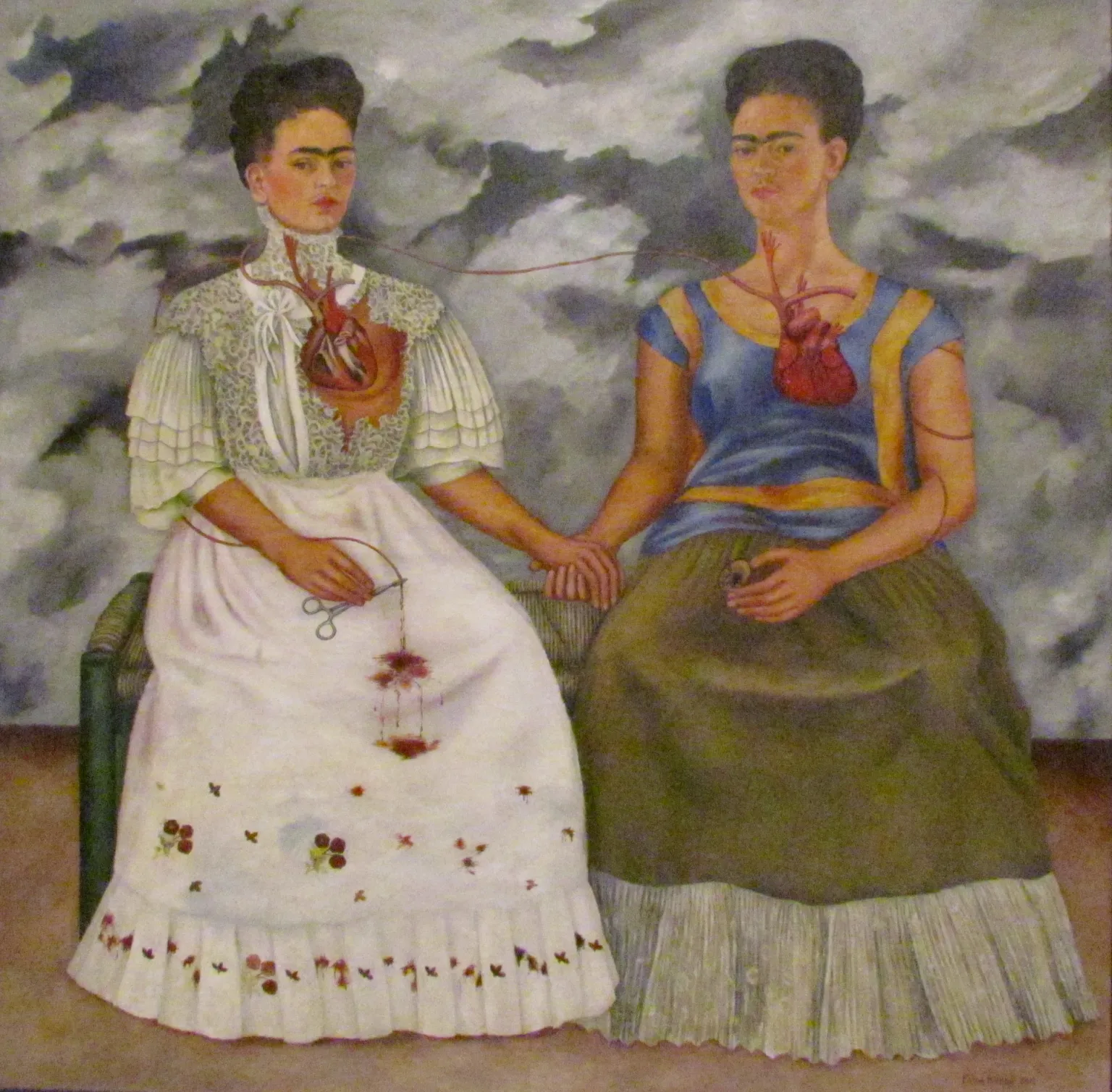 Frida Kahlo's The Two Fridas painting