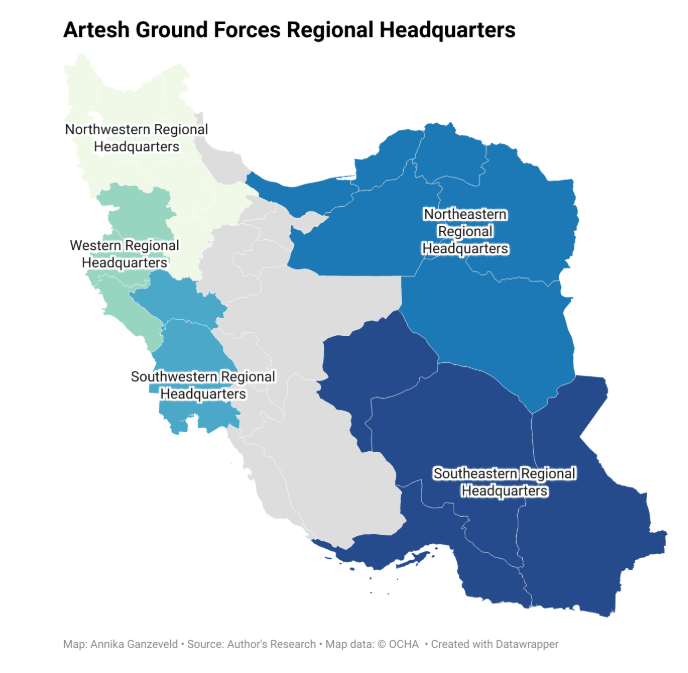 Order of battle of the Iranian Artesh Ground Forces