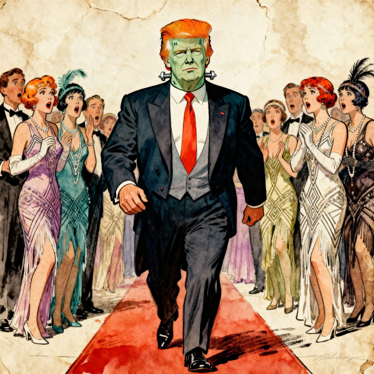 Magick Mica Trump parody art