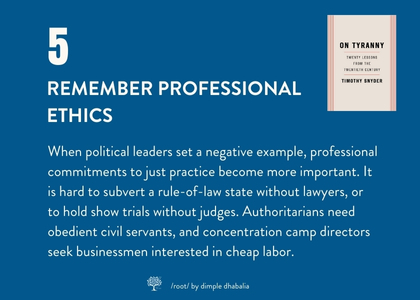 day 5: remember professional ethics