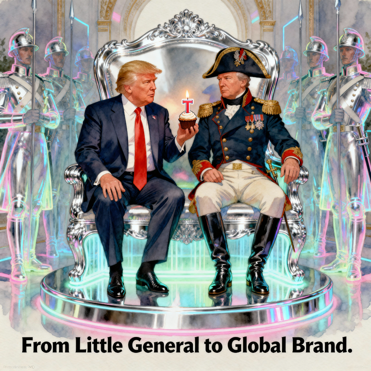 Magick Mica Trump parody art