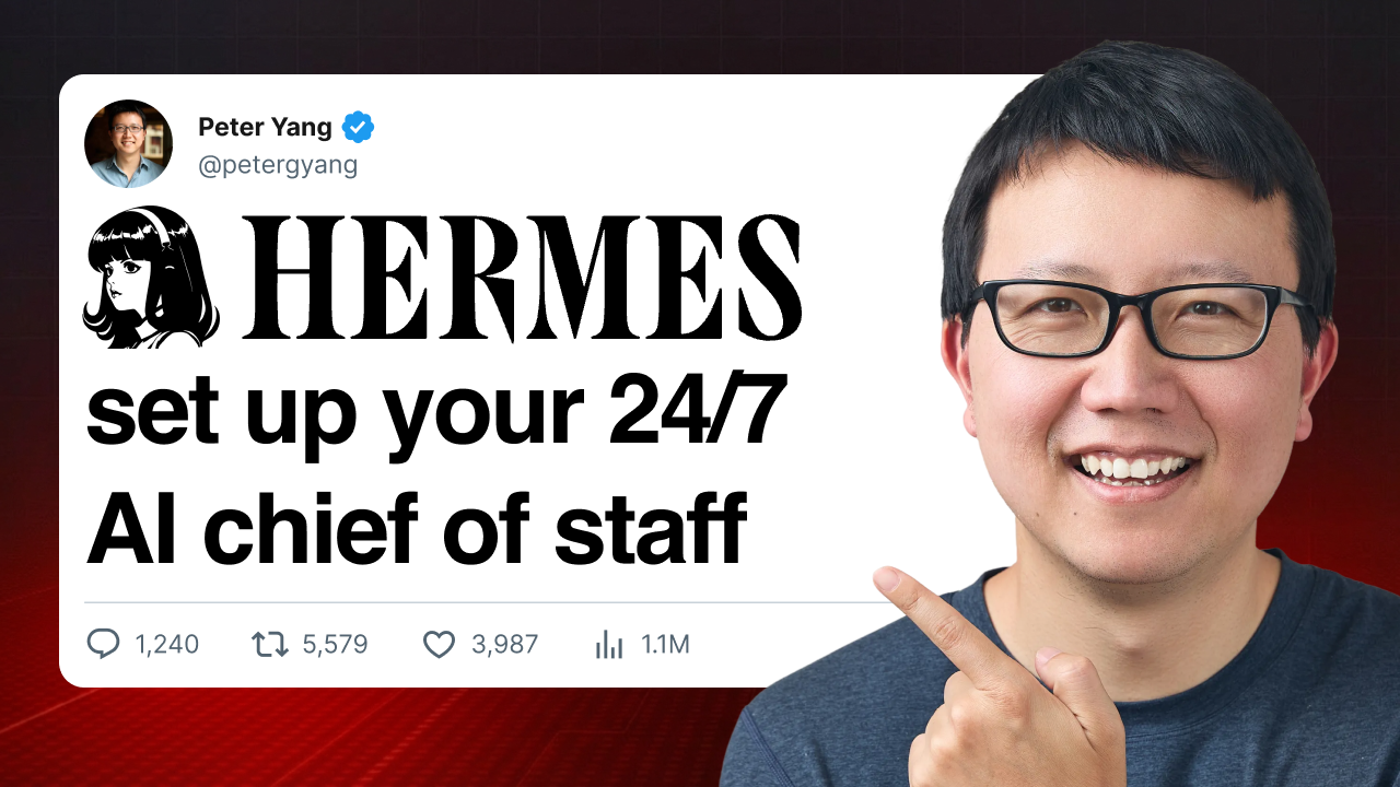 Cover image for Introducing My Full Hermes Course: Set up Your 24/7 AI Chief of Staff in an Afternoon