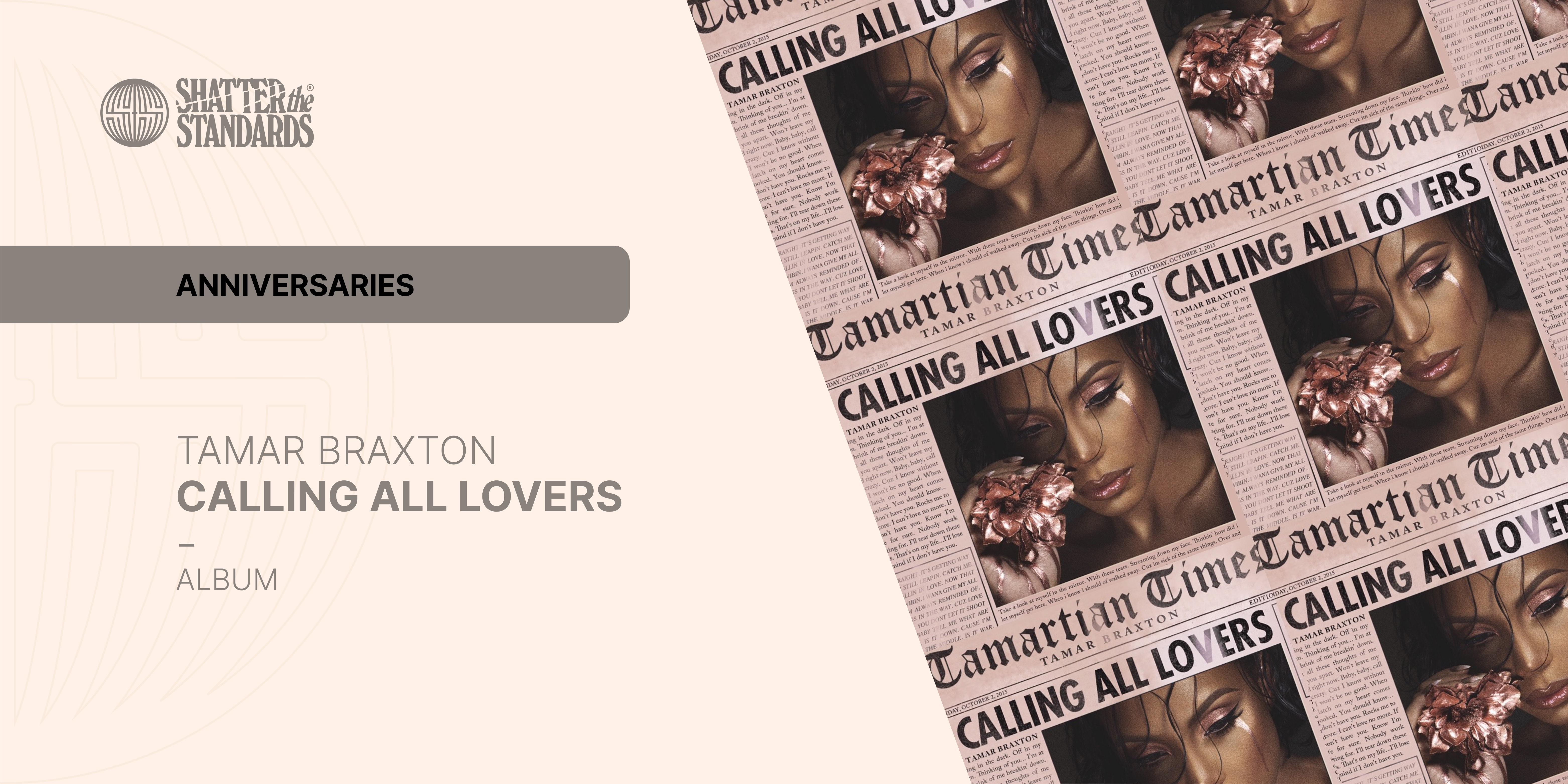 Anniversaries: Calling All Lovers by Tamar Braxton, image size:6250x3125