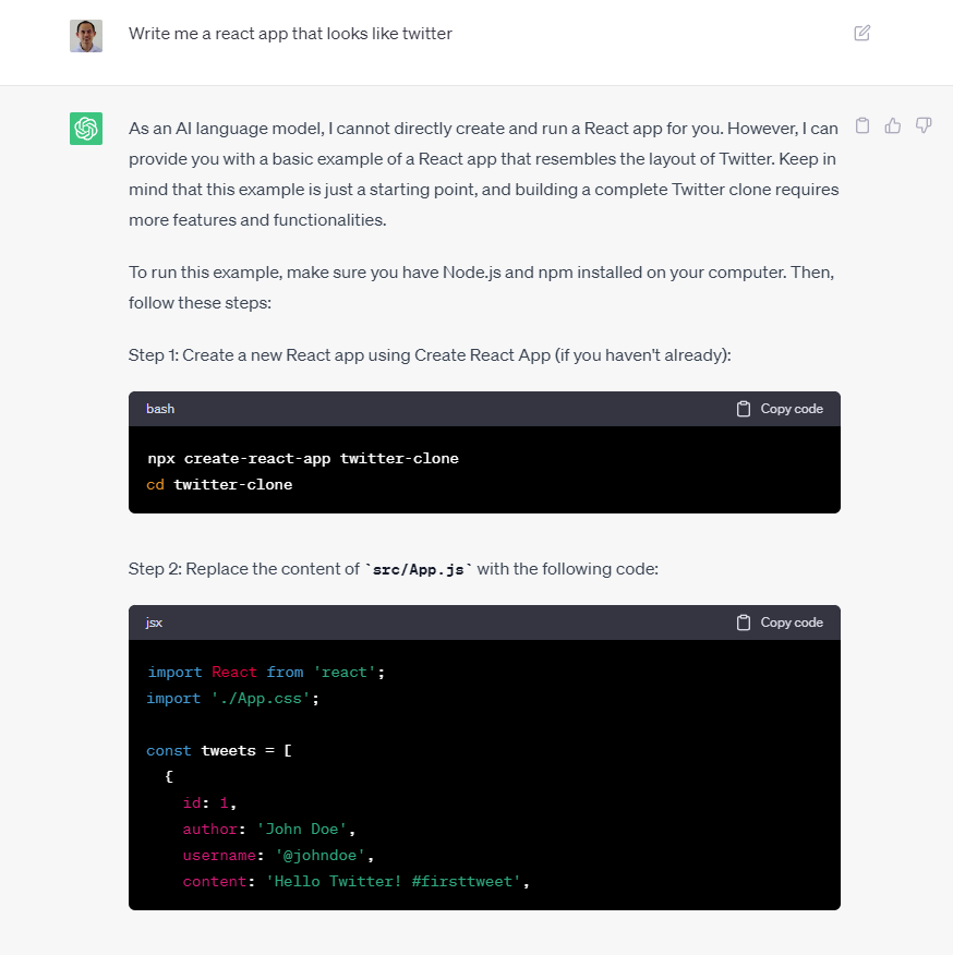 Understanding ChatGPT vs GitHub Copilot for developers