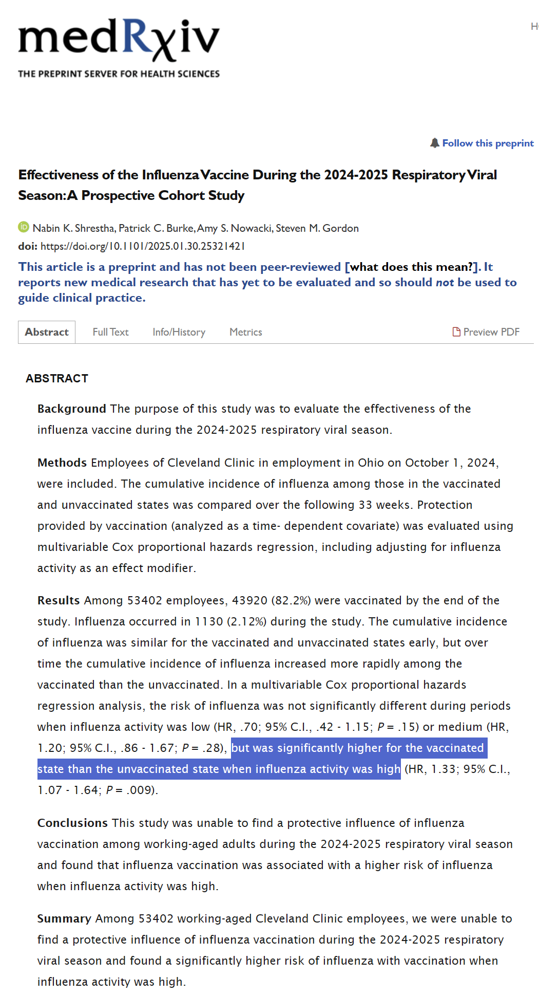 CDC study shows there is no scientific rationale for vaccine mandates ...