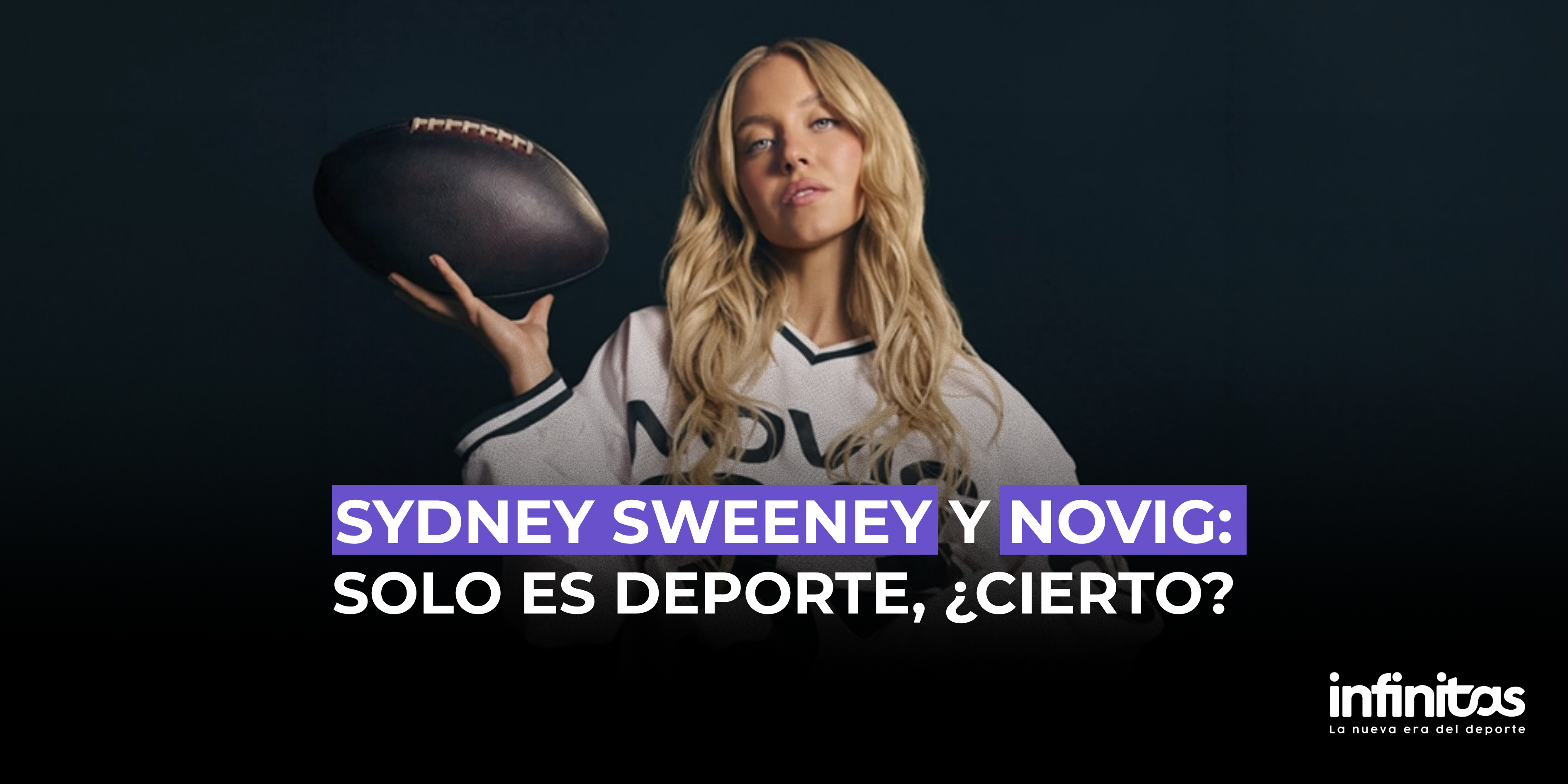 La actriz Sydney Sweeney en la campaña Just Sports de Novig
