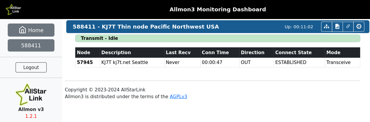 Allmon3 now runs perfectly