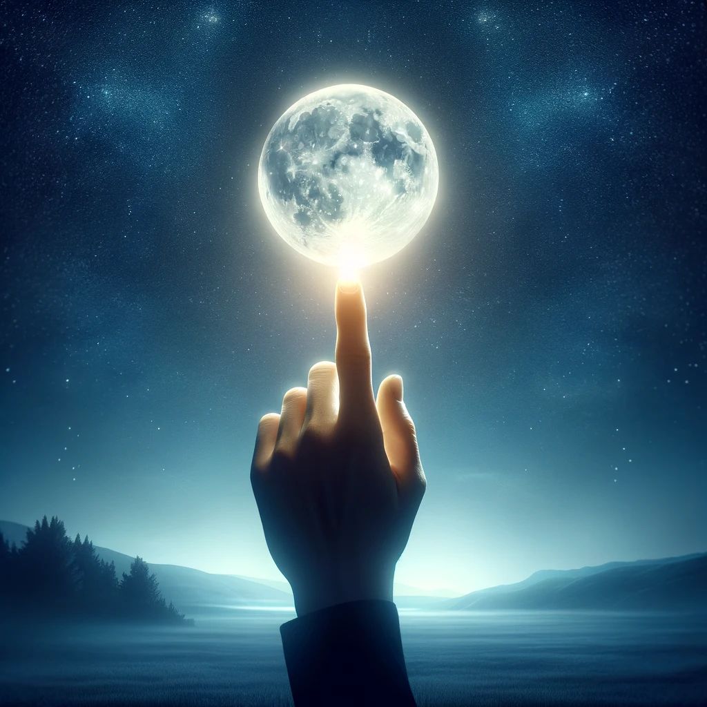 From the finger, to the moon