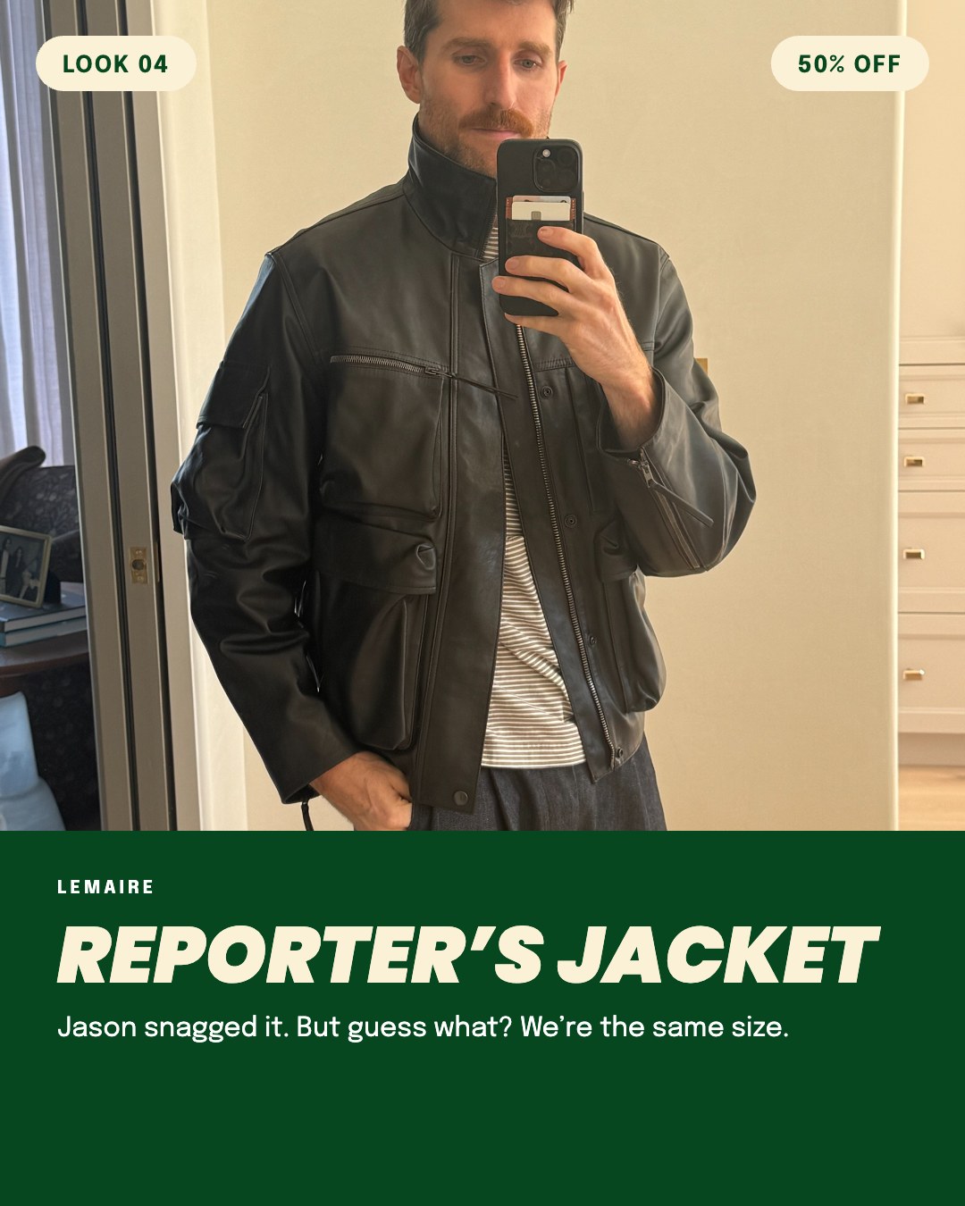Look 04: Lemaire Reporter’s Jacket