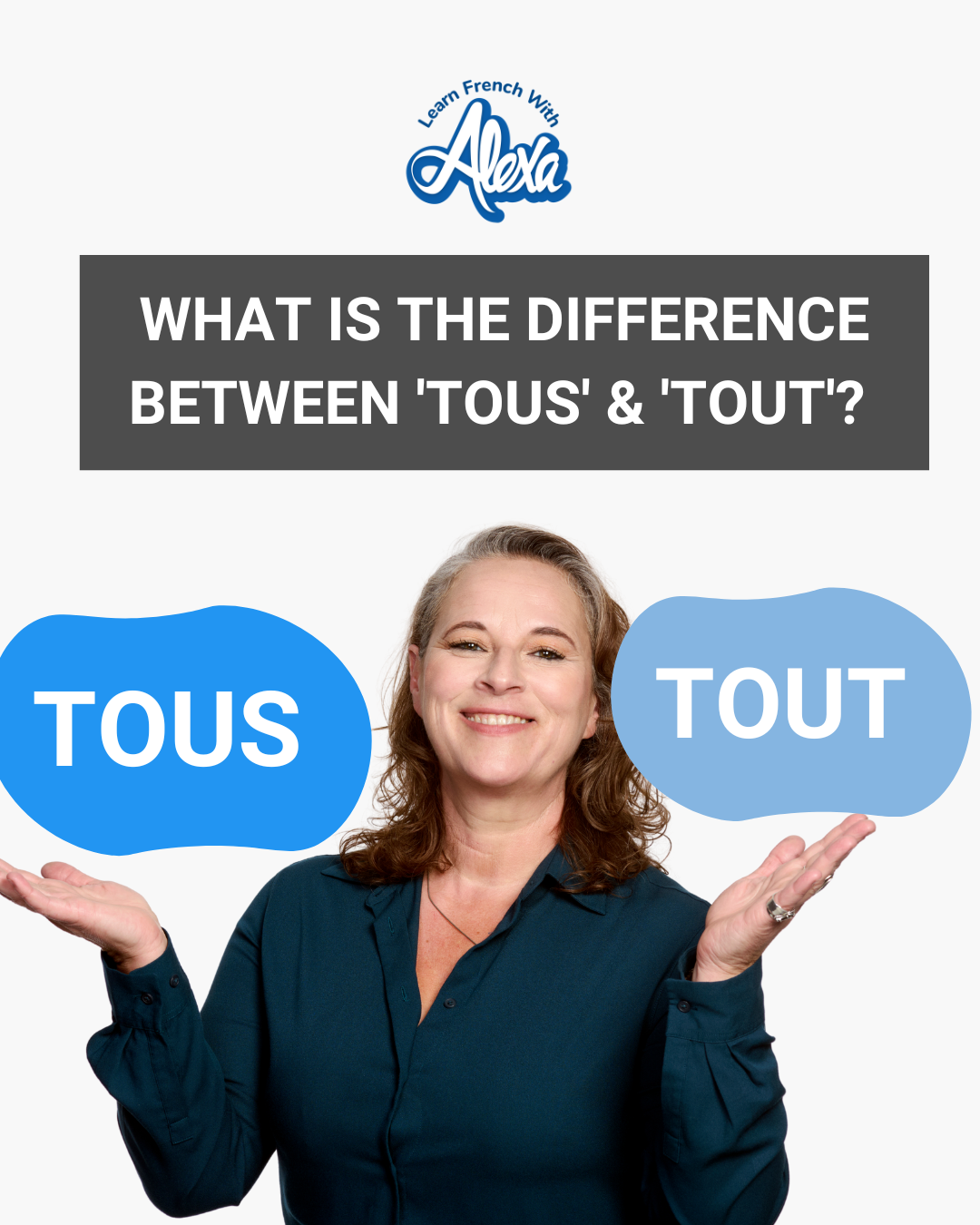 What is the difference between 'tous' & 'tout'? w/ audio guide