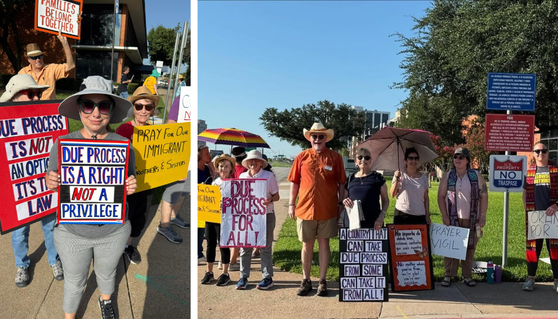 Dallas Clergy ‘Bear Witness’ With Prayer Vigils Outside ICE Office ...