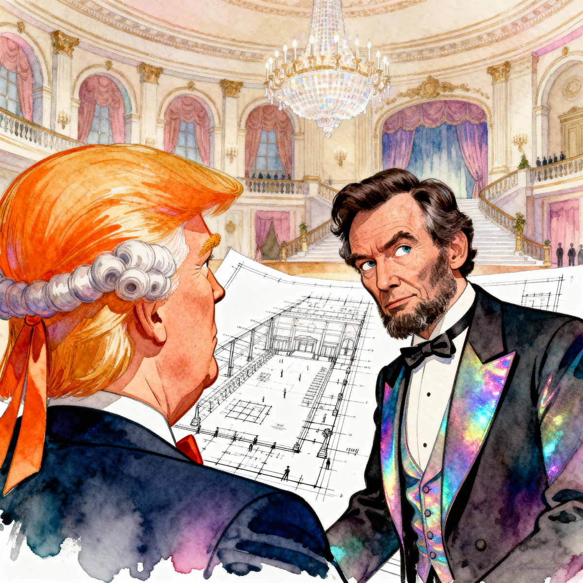 Magick Mica Trump parody art