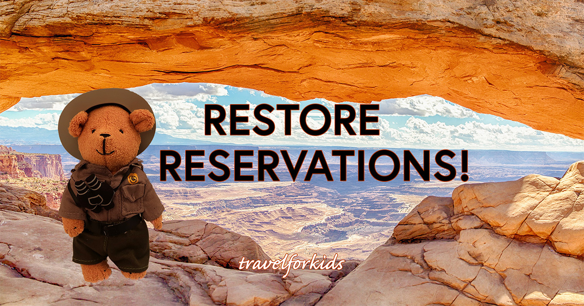 Restore Reservations: Arches, Yosemite, Mt Rainier, Glacier NP