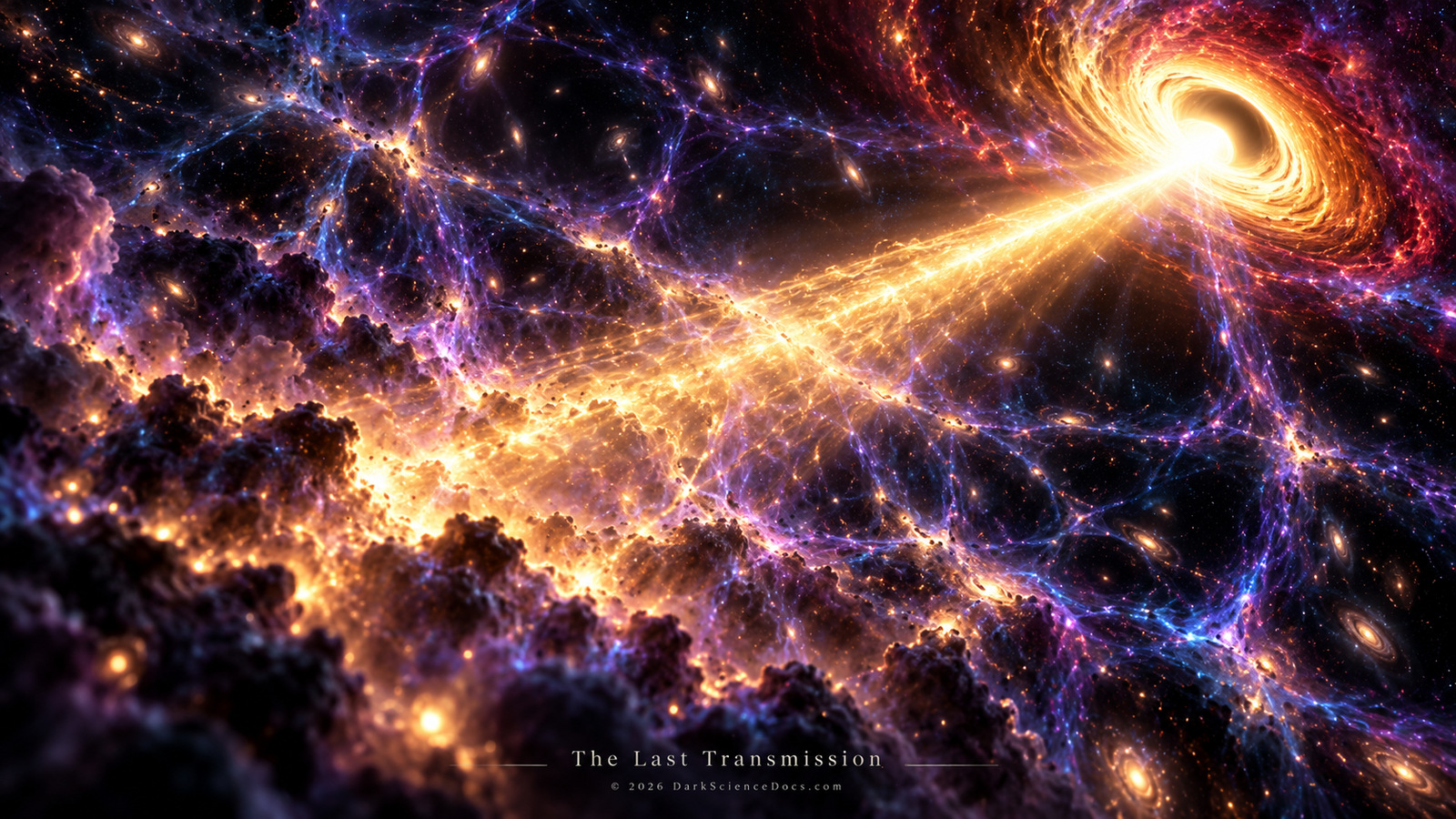 Concept artwork. Distant light can carry the fingerprints of material it passed along the way.