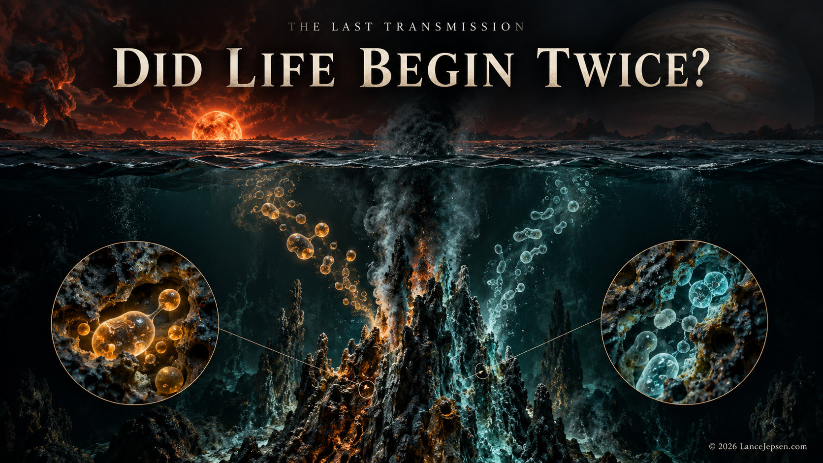 Did Life Begin Twice? The First Cells May Have Escaped from Stone
