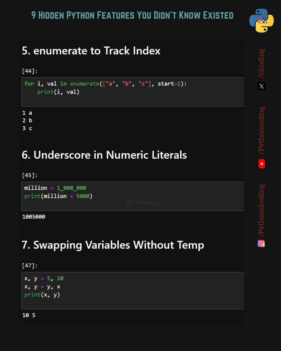 🐍 9 Hidden Python Features You Didn’t Know Existed