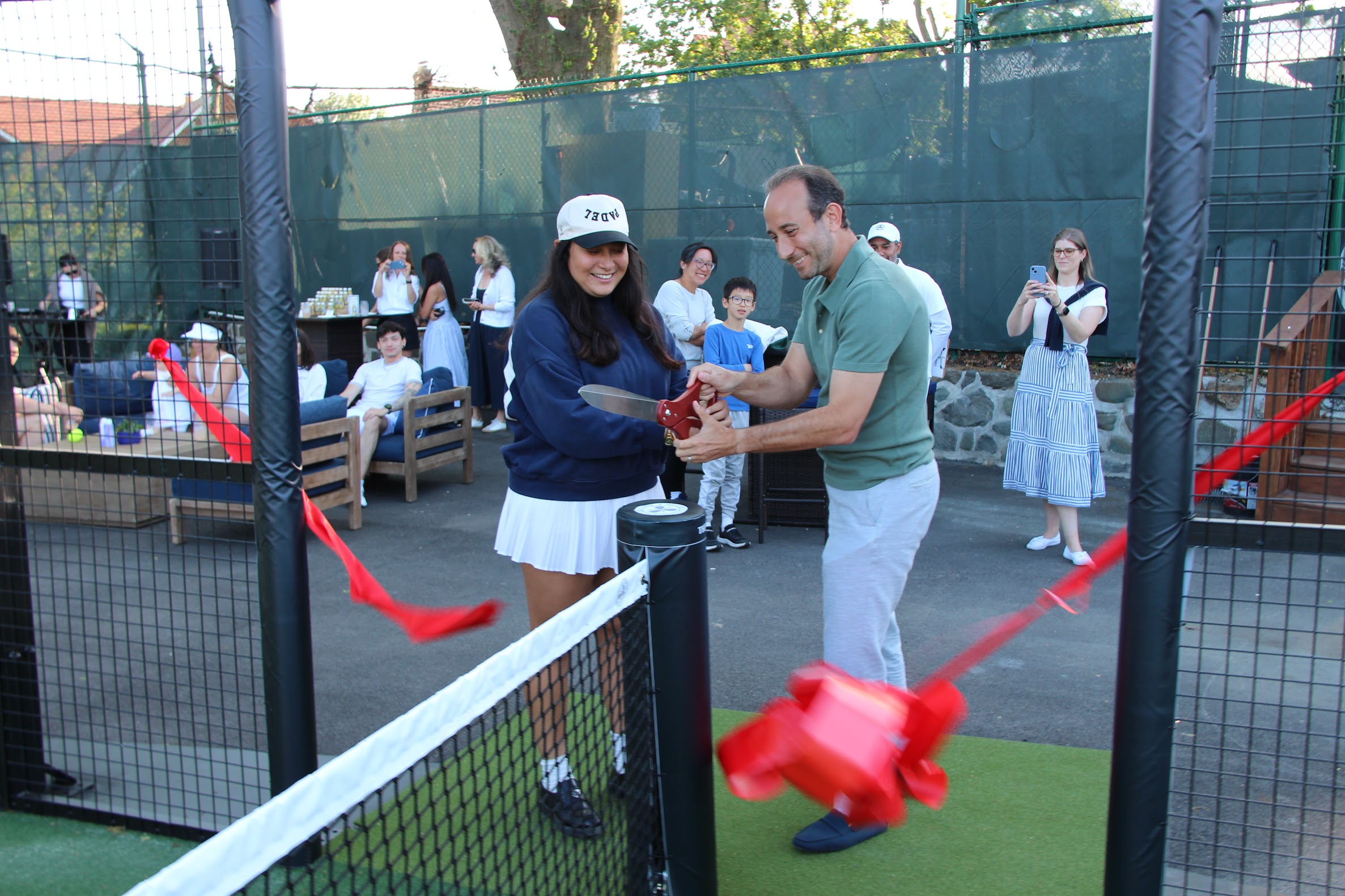 Grand opening of the padel court at West Side Tennis Club
