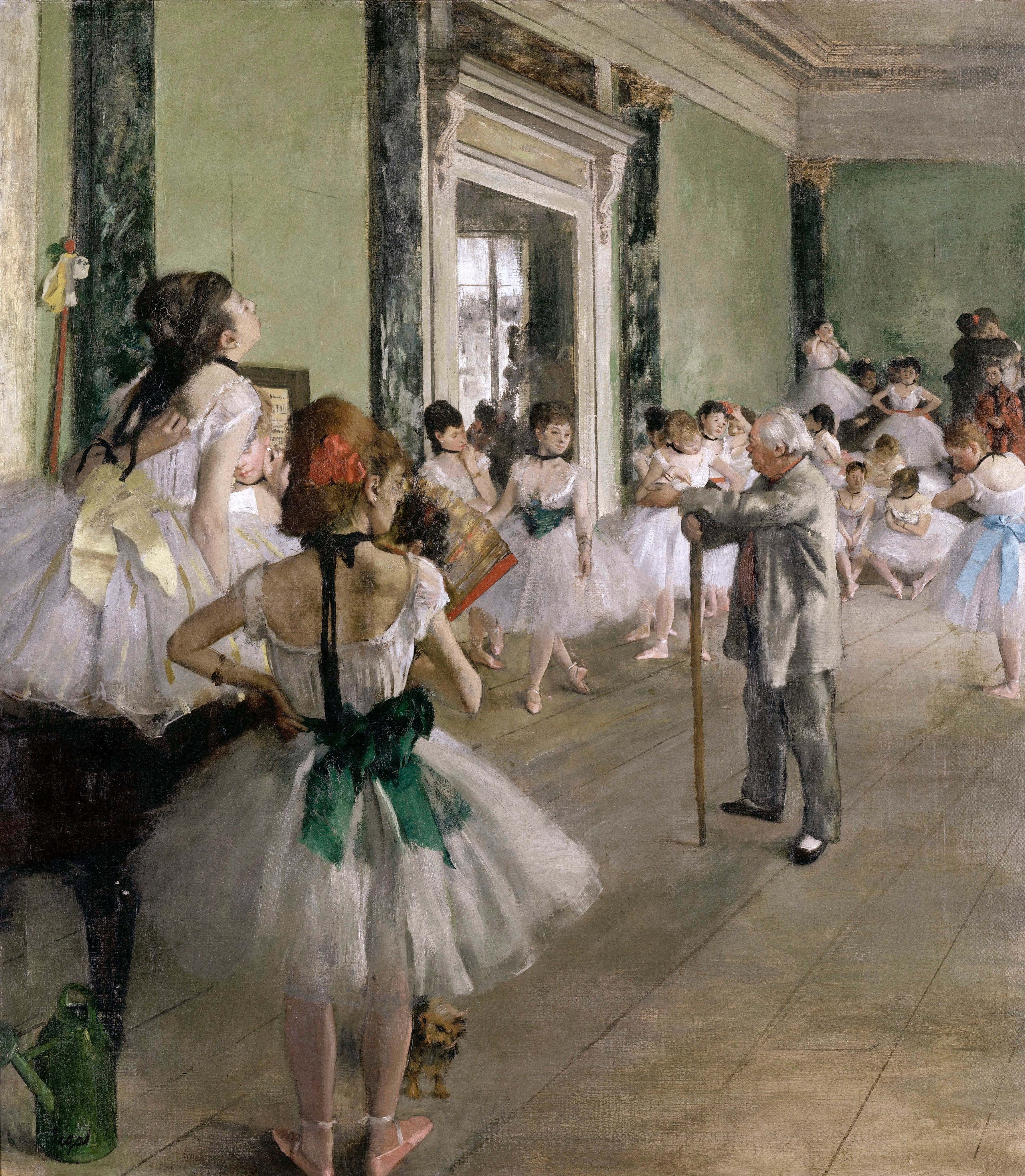 Edgar Degas's Ballet Class painting