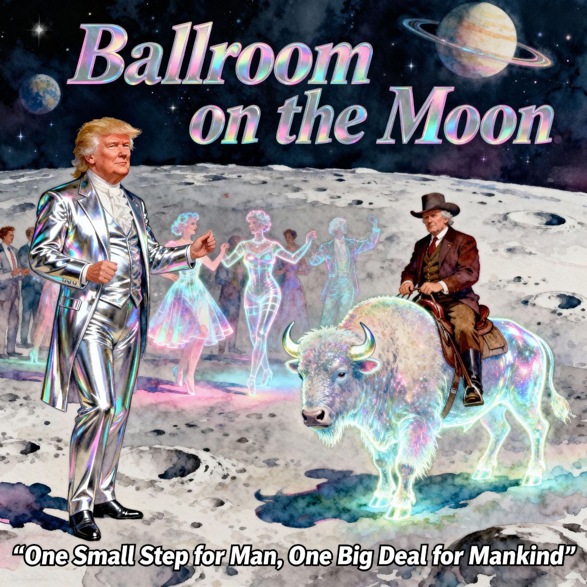 Magick Mica Trump parody art
