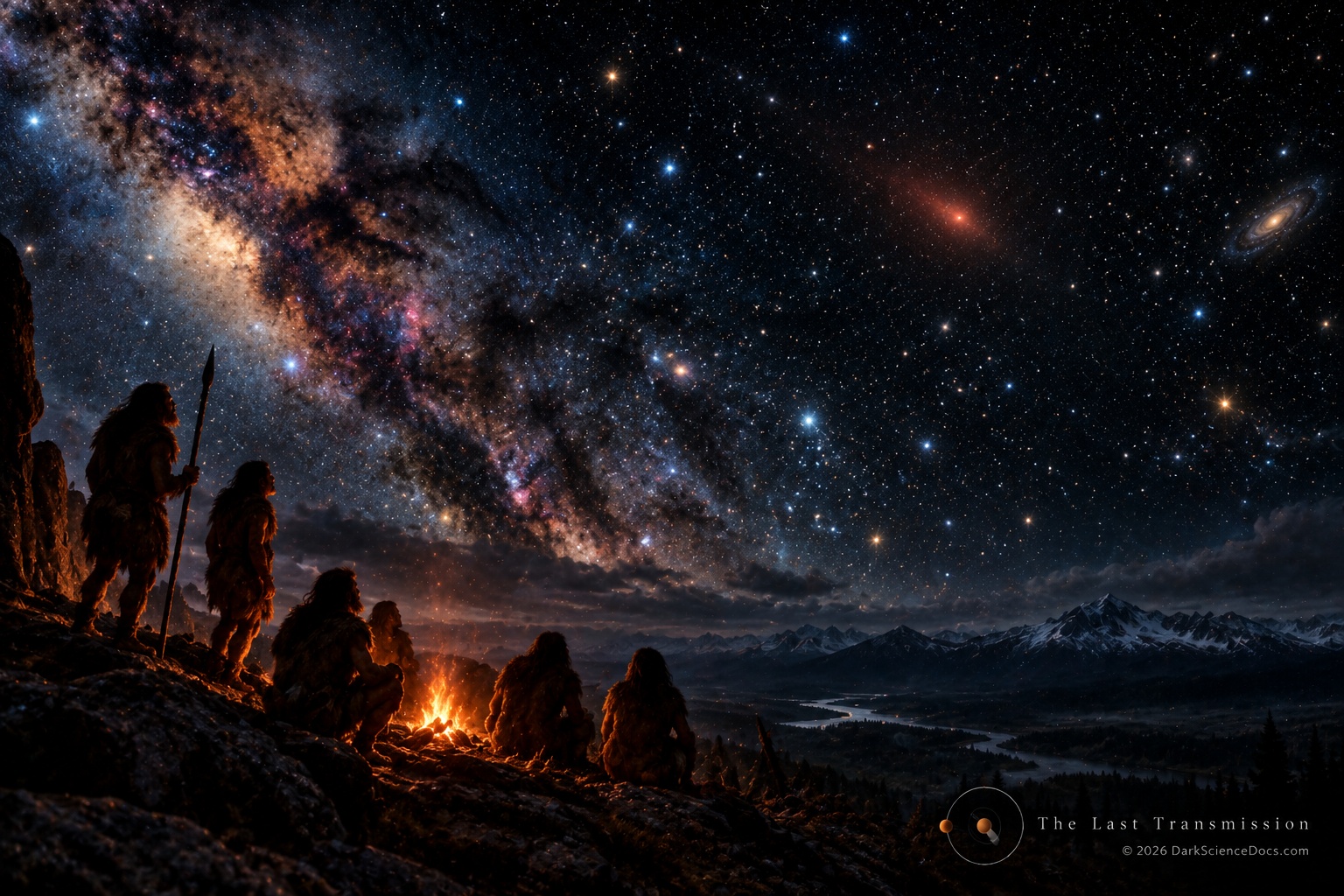 Concept artwork. A reconstruction places an old stellar encounter beside the much shorter human story.