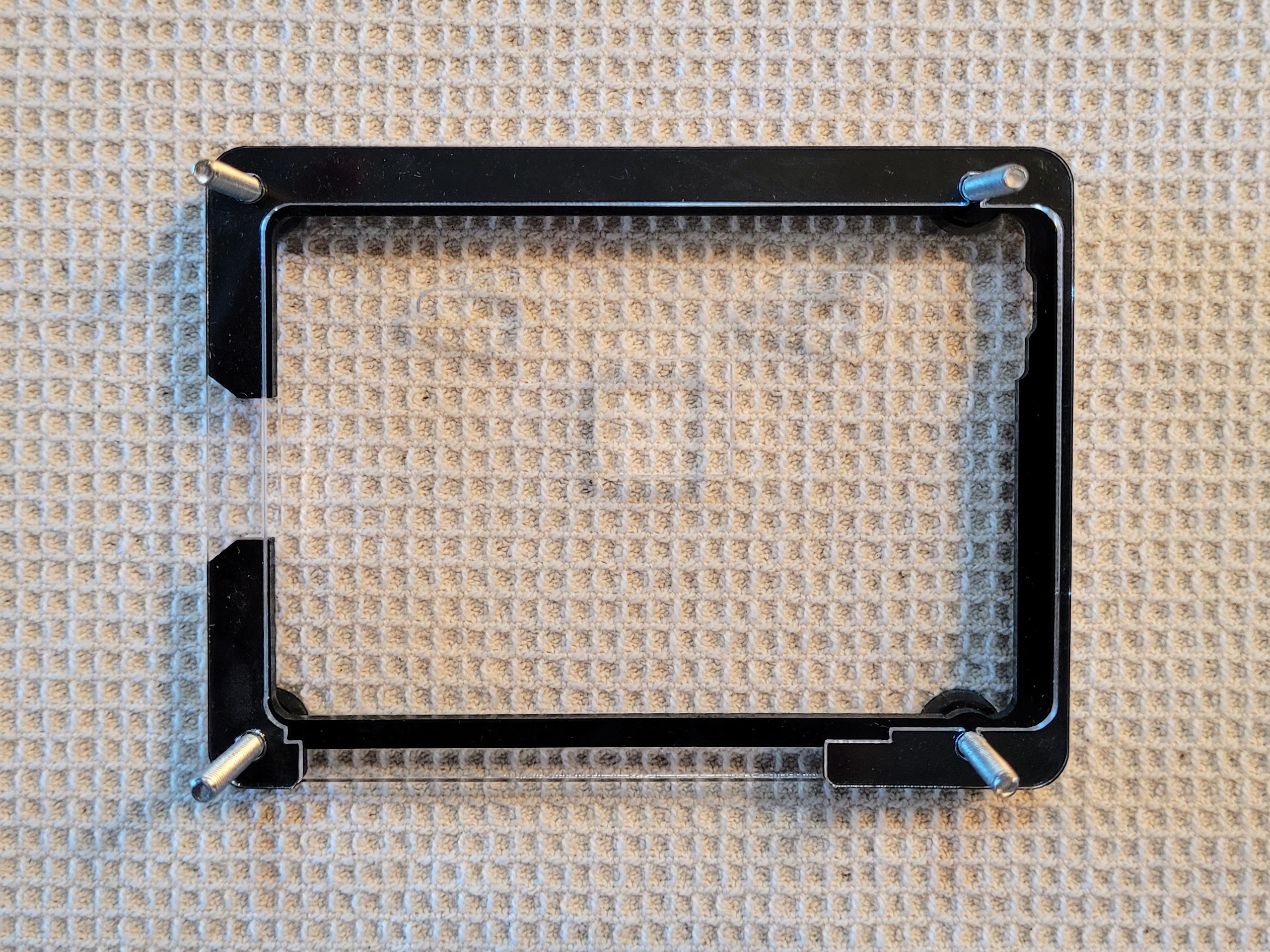 Clear layer before fitting the Raspberry Pi 4 into the case