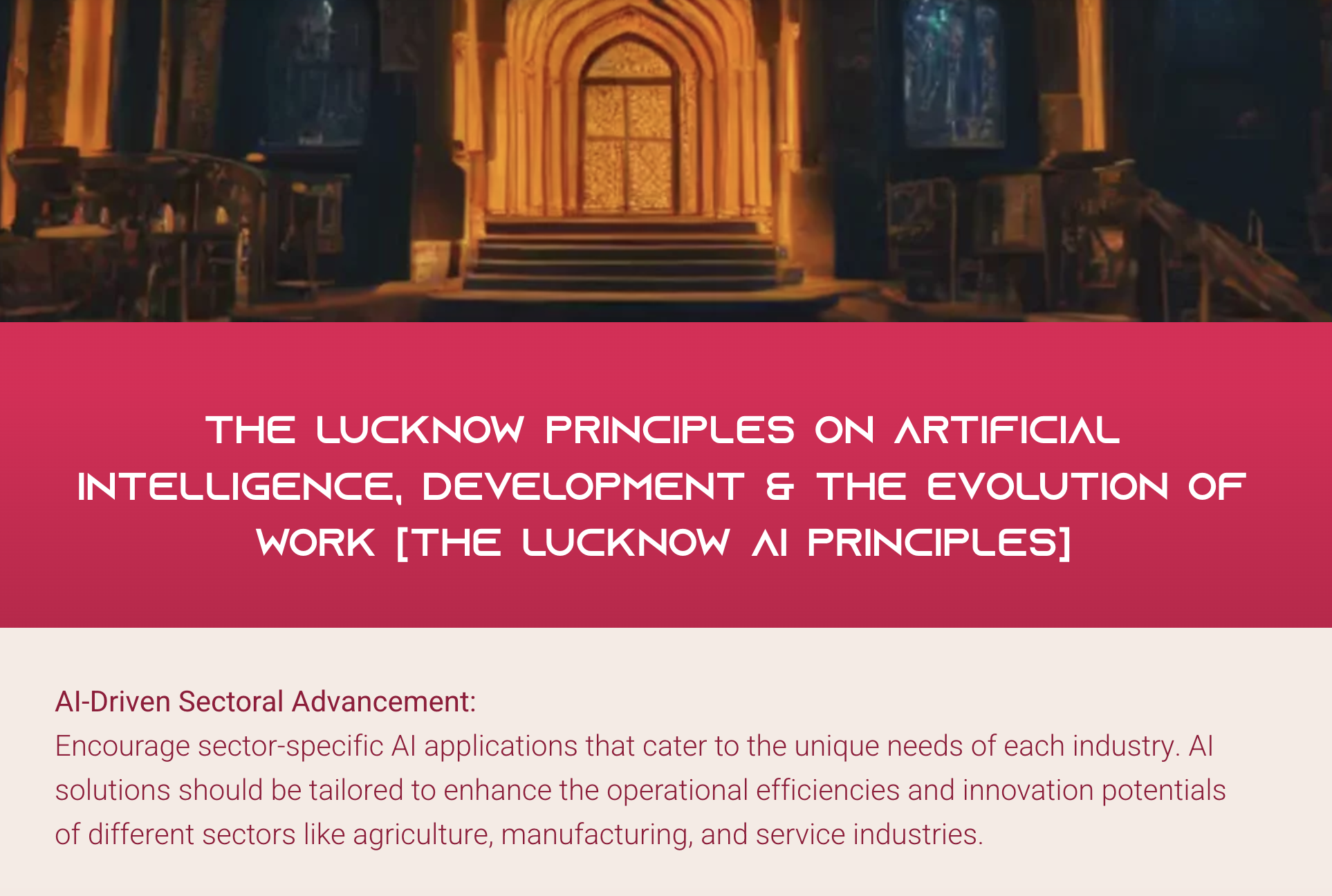 Lucknow Ai Vector Announcing The Lucknow AI Principles: A Vision for AI in India